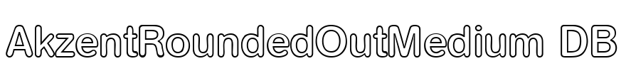 AkzentRoundedOutMedium DB Font Image