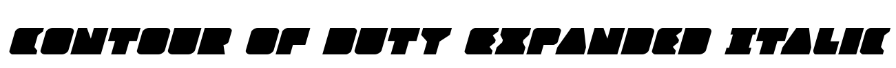 Contour of Duty Expanded Italic