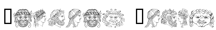 Ancient Heads Font Image