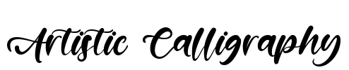 Artistic Calligraphy Font Image