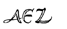 AEZ scripty Font Image