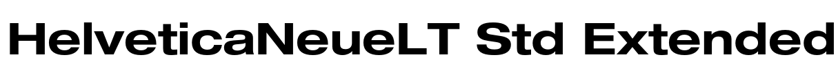 HelveticaNeueLT Std Extended Font Image