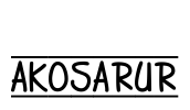 AKOsaruR Font Image