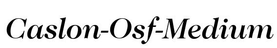 Caslon-Osf-Medium Font Image