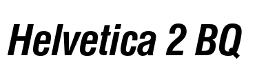 Helvetica 2 BQ  Font Image