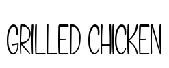 Grilled Chicken Font Image