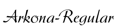 Arkona-Regular Font Image