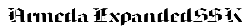 ArmedaExpandedSSK Font Image