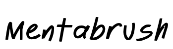 Mentabrush Font Image