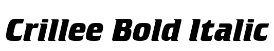 Crillee Bold Italic Font Image