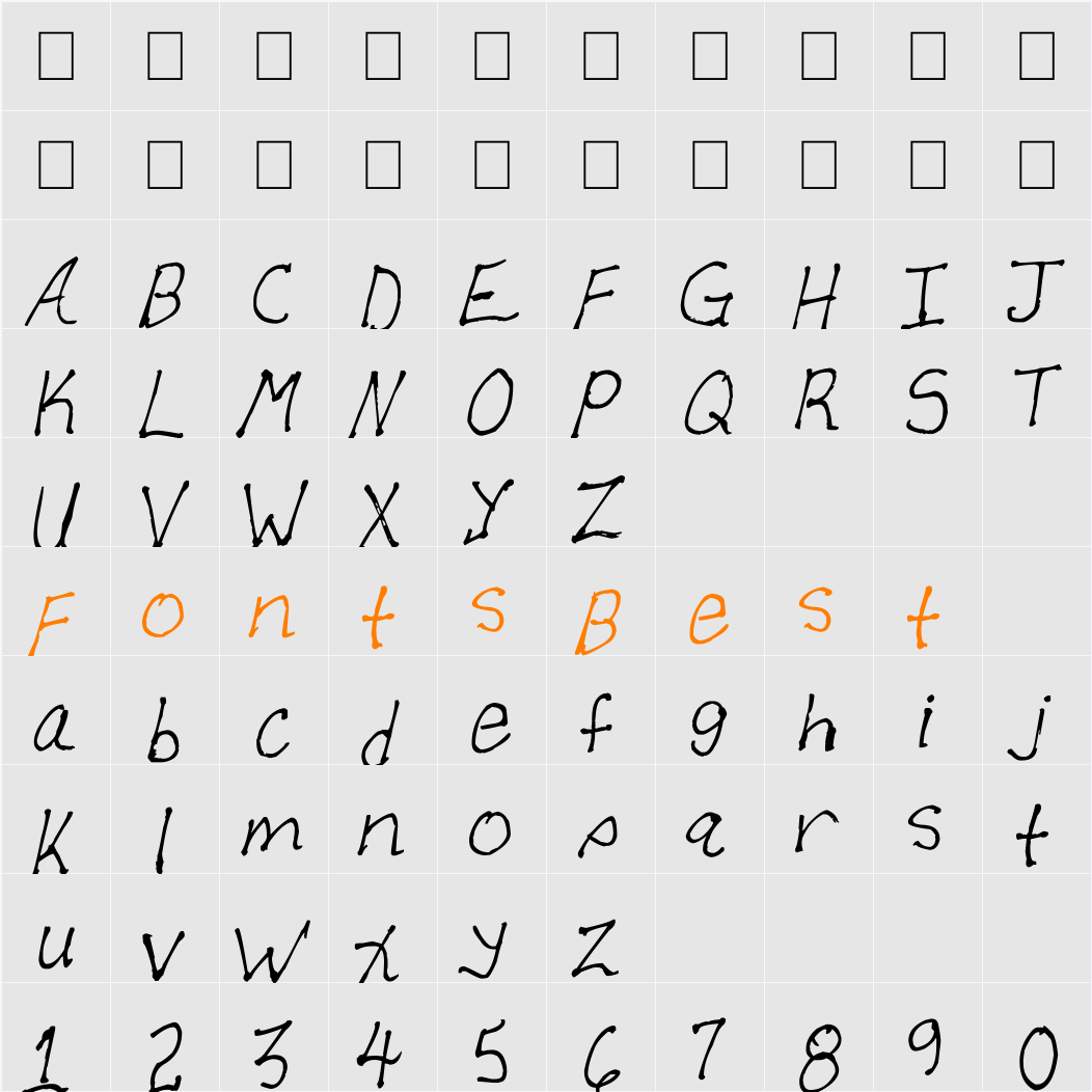 Allen Character Map