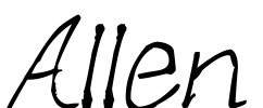 Allen Font Image