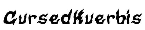 CursedKuerbis Font Image