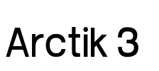 Arctik 3  Font Image