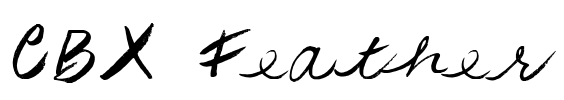 CBX-Feather Font Image