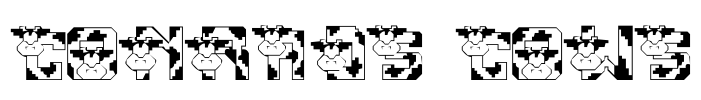 Conrads Cows Font Image