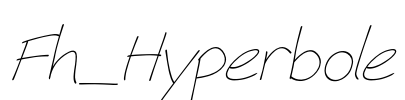 Fh_Hyperbole Font Image