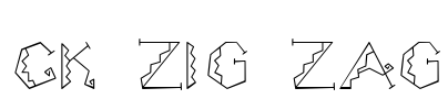 CK Zig Zag Font Image