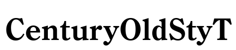 CenturyOldStyT Font Image