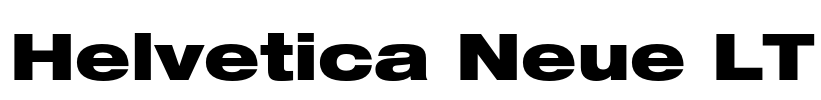 Helvetica Neue LT Font Image