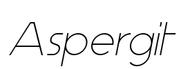 Aspergit Font Image