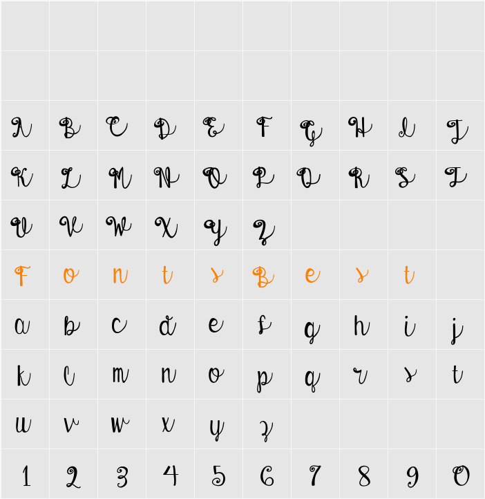 Austie Bost Envelopes Character Map