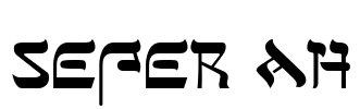 Sefer AH Font Image