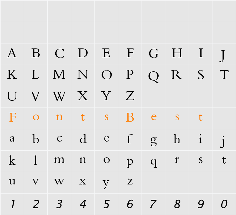 Asir Kasma Character Map