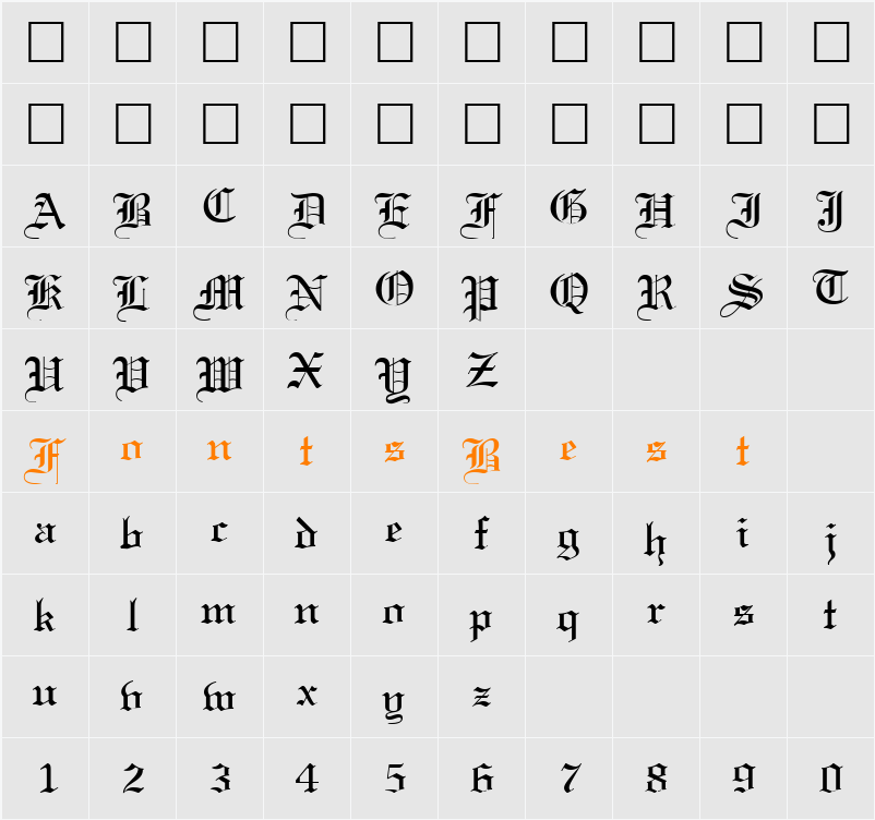 Certificate Character Map