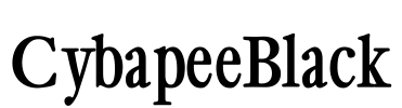 CybapeeBlack Font Image