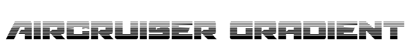 Aircruiser Gradient Font Image