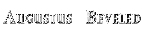 Augustus Beveled Font Image