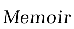 Memoir Font Image