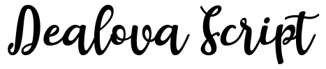 Dealova Script Font Image