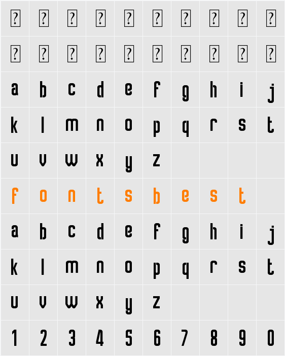 Crosslink Character Map