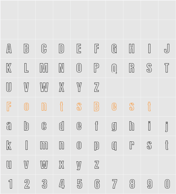 AdvertisersOutline Character Map