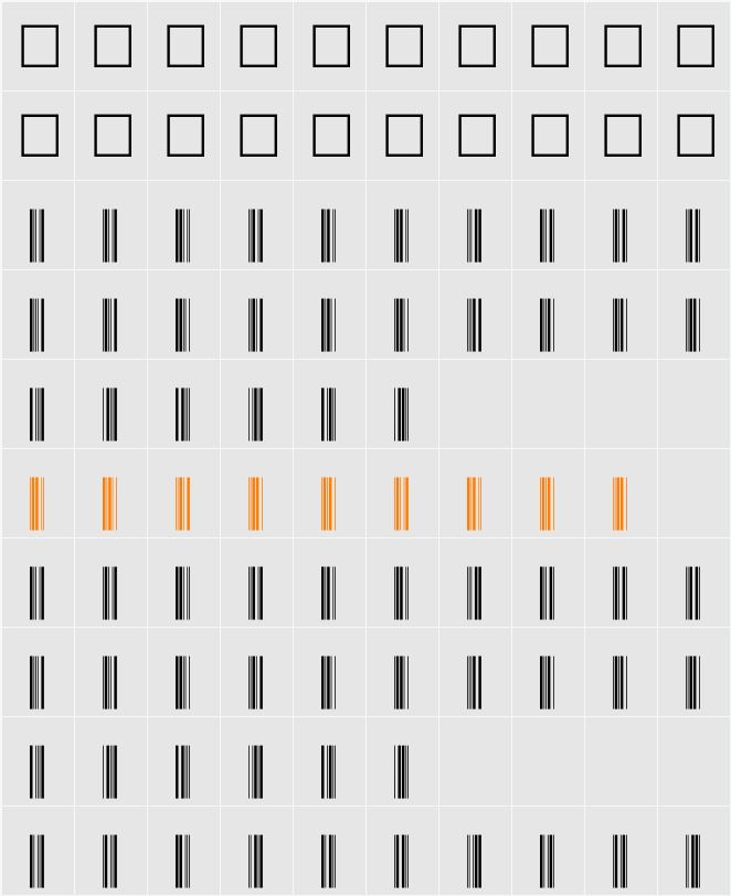 C39P60DlTt Character Map