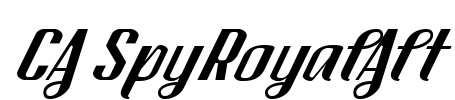 CA SpyRoyalAlt Font Image