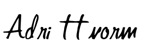 Adri ttnorm Font Image