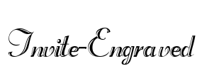 Invite-Engraved Font Image