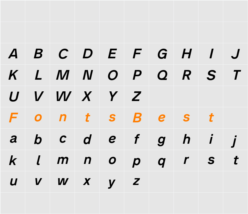 Analogue Reduced Character Map