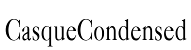 CasqueCondensed Font Image