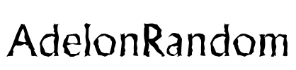 AdelonRandom Font Image