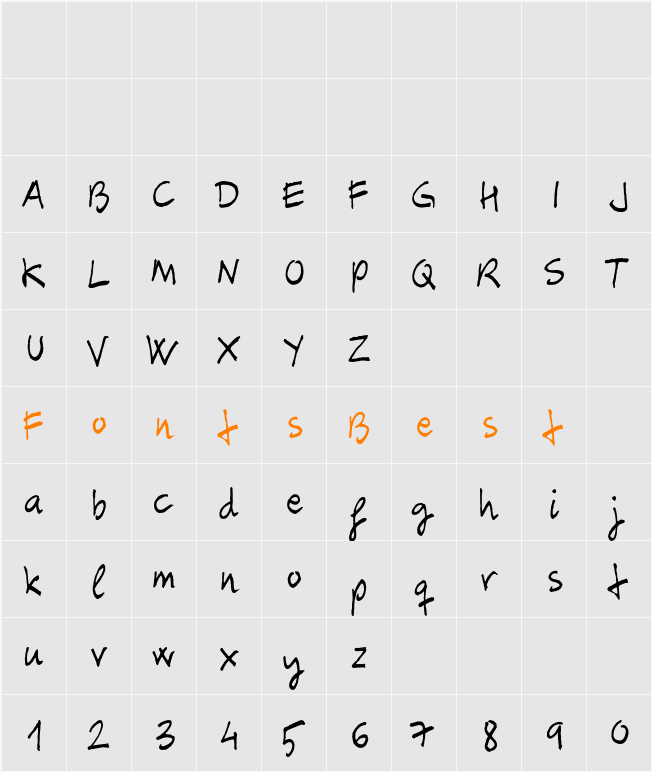 Carbax Character Map