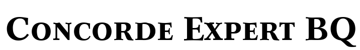 Concorde Expert BQ Font Image