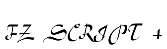 FZ SCRIPT 4 Font Image