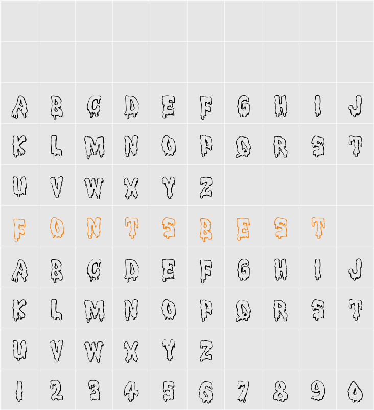 MeltdownMF Character Map