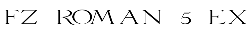 FZ ROMAN 5 EX Font Image