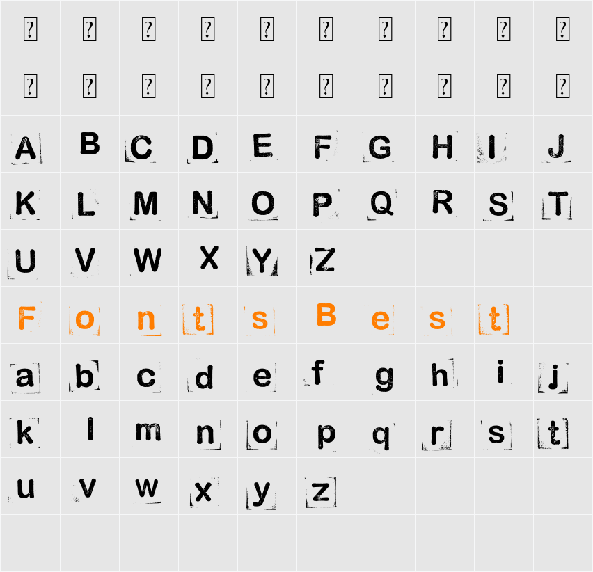 Anal-probe Character Map