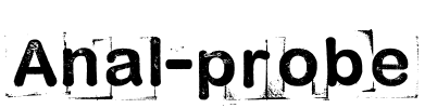 Anal-probe Font Image